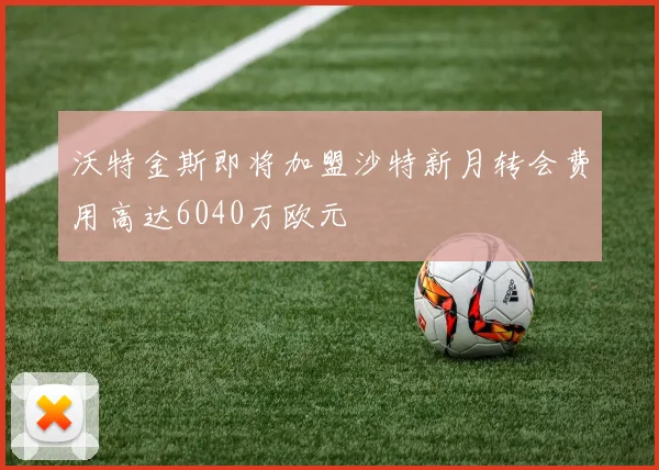 沃特金斯即将加盟沙特新月转会费用高达6040万欧元